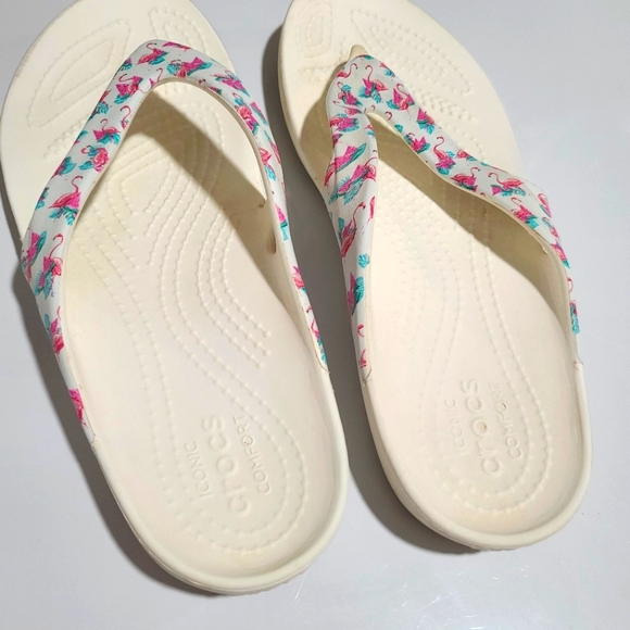 CROCS Flamingo Flip Flops - Picture 7 of 8